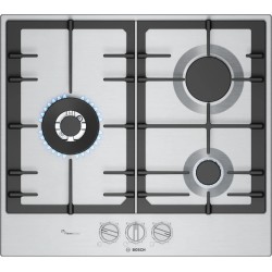 Bosch Serie 6 PCC6A5I90 hobs Acero inoxidable Integrado 60 cm Encimera de gas 3 zona(s)