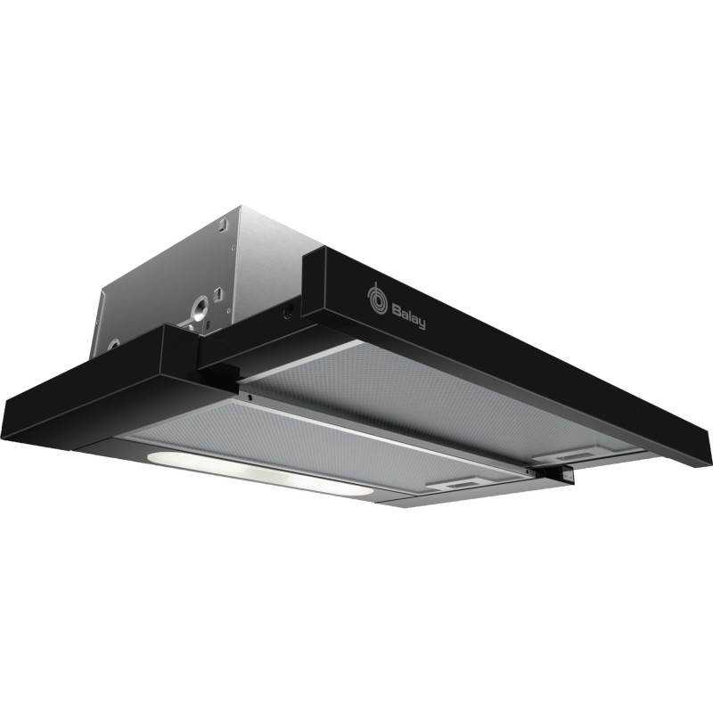 Balay 3BT263MN campana Semintegrada (extraíble) Negro 360 m³ h