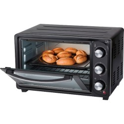 JATA HN928 horno tostador 28 L 1500 W Negro, Acero inoxidable Parrilla