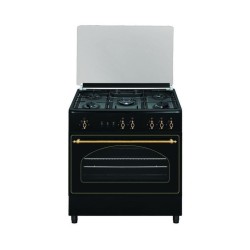 Vitrokitchen RU9060B cocina Cocina independiente Gas Encimera de gas Antracita