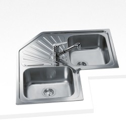 Teka Angular 2C Lavabo sobre-encimera Esquina Metal