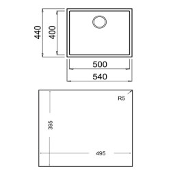Teka Square 50.40 TG Fregadero empotrado Rectangular