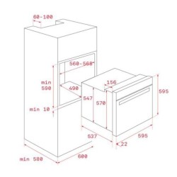 Teka HBE 615 ME 70 L 2615 W Acero satinado