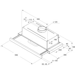 Whirlpool AKR 749 1 IX Semintegrada (extraíble) Gris 304 m³ h