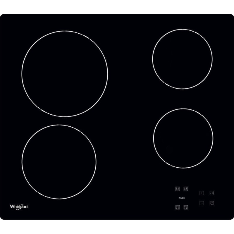 Whirlpool AKT 8090 NE Negro Integrado 60 cm Cerámico 4 zona(s)
