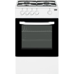 Beko CSG 42010 DWN cocina Cocina independiente Gas Encimera de gas Negro, Blanco