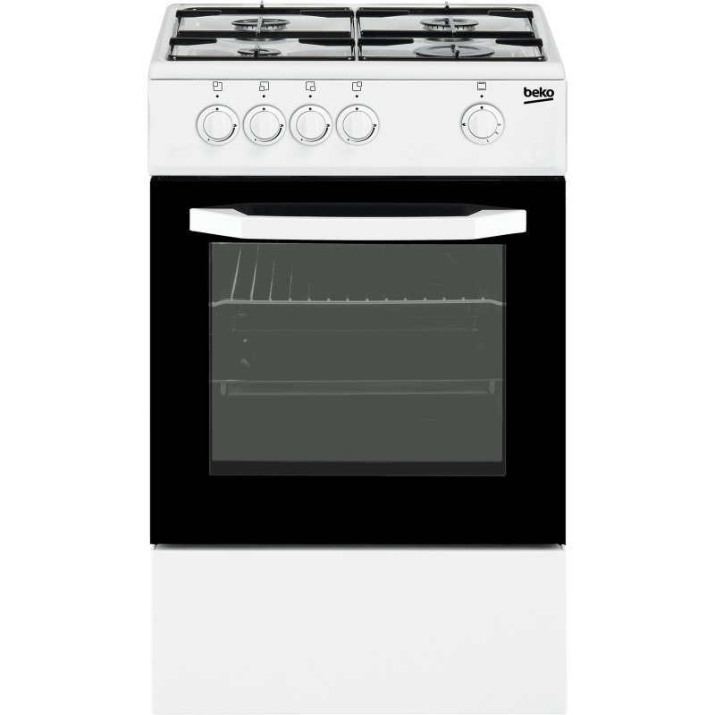 Beko CSG 42010 DWN cocina Cocina independiente Gas Encimera de gas Negro, Blanco