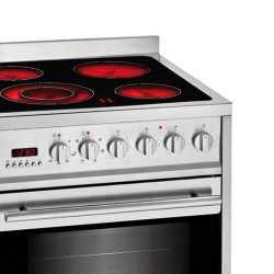 Meireles E 611 X cocina Cocina independiente Eléctrico Cerámico Acero inoxidable