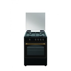 Vitrokitchen RU6060N cocina Cocina independiente Gas Encimera de gas Antracita