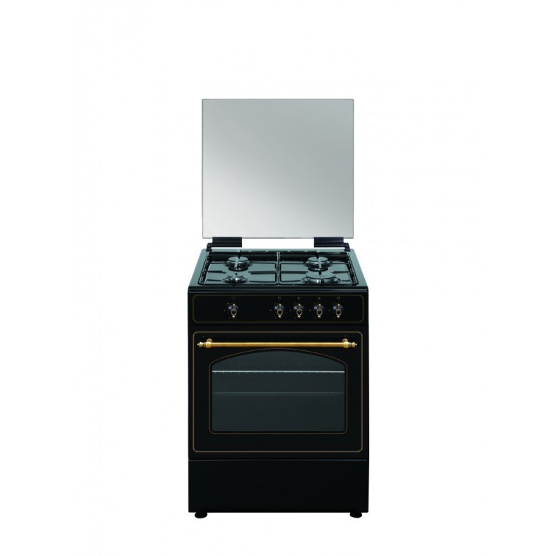 Vitrokitchen RU6060N cocina Cocina independiente Gas Encimera de gas Antracita