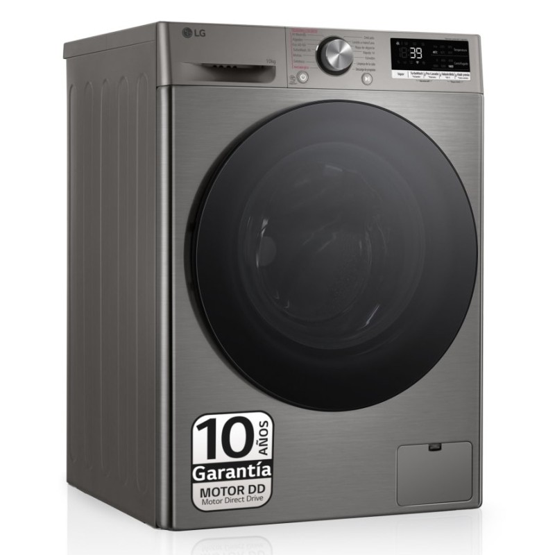 LG F4WR7010AGS lavadora Carga frontal 10 kg 1360 RPM Acero inoxidable