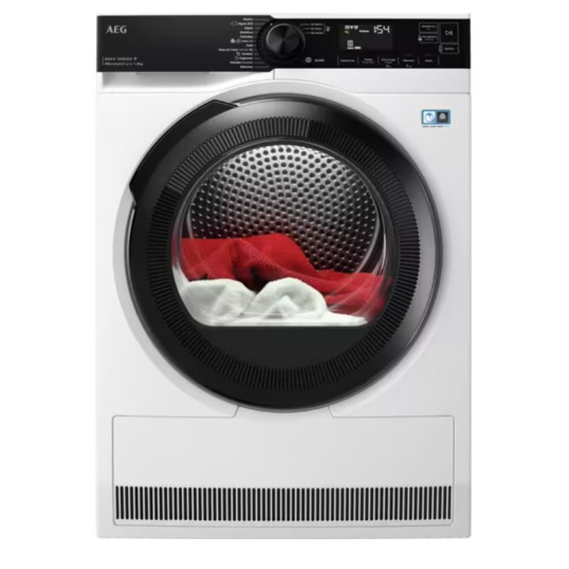 AEG Series 8000 TR838A4OBC secadora Independiente Carga frontal 8 kg Negro, Blanco