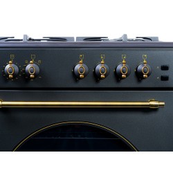 SVAN SKGW4600RN cocina Cocina independiente Gas Encimera de gas Negro