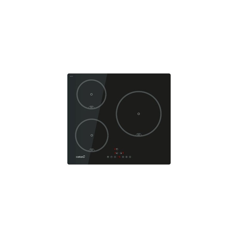 CATA IB 6403 BK Negro Integrado 59 cm Con placa de inducción 3 zona(s)