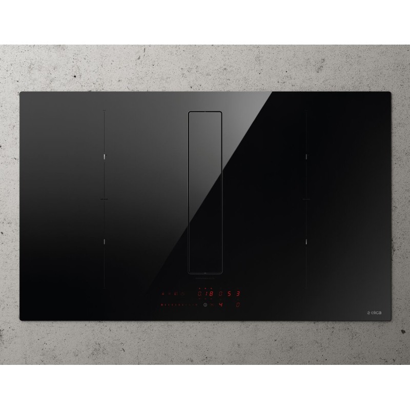 Elica NIKOLATESLA FIT XL BL A 83 Negro Integrado 83 cm Con placa de inducción 4 zona(s) Campana integrada