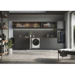 Haier Series 4 HWDQ90B416FWB lavadora-secadora Integrado Carga frontal Blanco