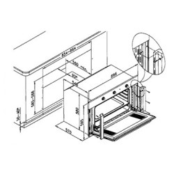Vitrokitchen HG91IB horno 110 L Acero inoxidable