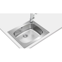 Teka UNIVERSE 60 T-XP 1C Lavabo sobre-encimera Rectangular Acero inoxidable