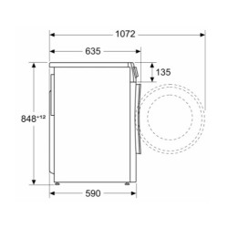 Bosch Serie 6 WNG25400ES lavadora-secadora Independiente Carga frontal Blanco