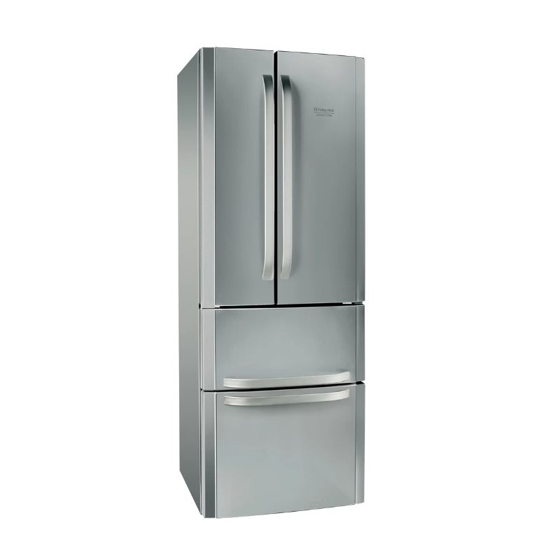 Hotpoint E4D XC1 nevera puerta lado a lado Independiente 452 L Acero inoxidable
