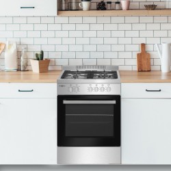 Vitrokitchen PF6060IN cocina Cocina independiente Gas Encimera de gas Antracita