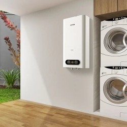 HTW OBI Vertical Sin depósito (instantánea) Sistema de calentador único Blanco