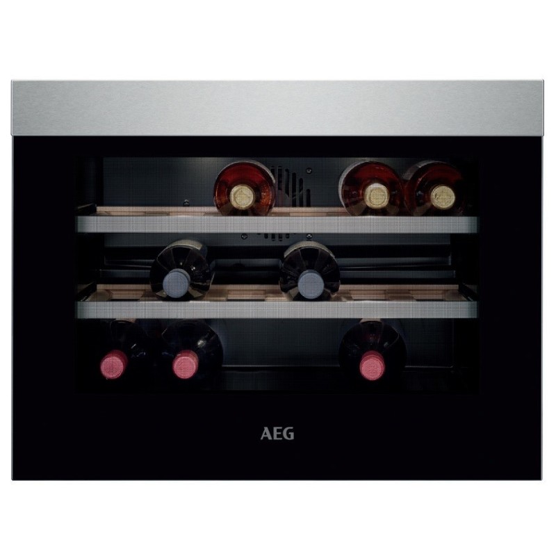 AEG KWK 884520 M enfriador de vino Nevera de vino Integrado Acero inoxidable 18 botella(s)