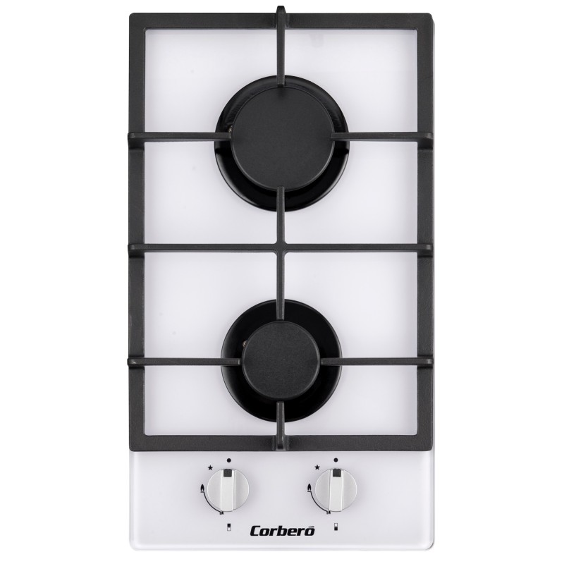 Corbero CPCGY222DWCI hobs Blanco Integrado 31 cm Encimera de gas 2 zona(s)