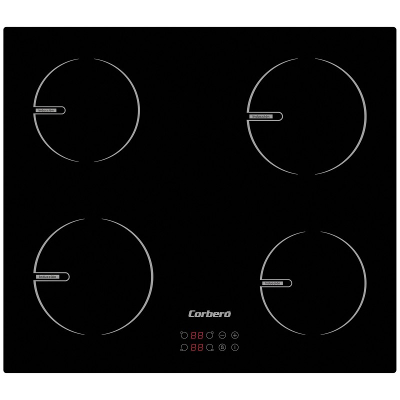 Corbero CCIBR6004 hobs Negro Integrado 59 cm Con placa de inducción 4 zona(s)