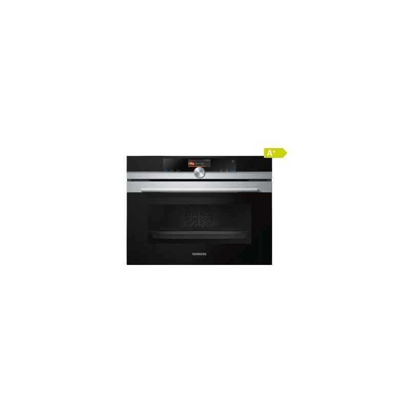 Siemens iQ700 CS636GBS2 horno 47 L Negro, Acero inoxidable