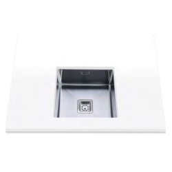 Edesa Makalu BE 40x40 1C Plus R-10 Fregadero empotrado Plaza Acero inoxidable