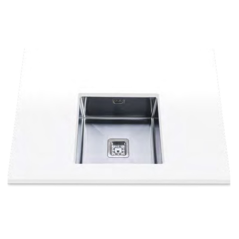Edesa Makalu BE 40x40 1C Plus R-10 Fregadero empotrado Plaza Acero inoxidable