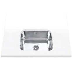 Edesa Fuji BE 50x40 1C Fregadero empotrado Rectangular Acero inoxidable