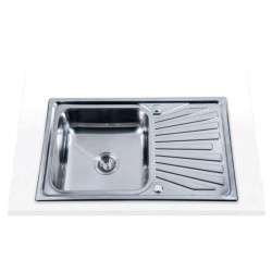 Edesa Veleta SE 80 1C1E Lavabo sobre-encimera Rectangular Acero inoxidable