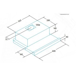 Edesa ECT-6411 WH Semintegrada (extraíble) Blanco 390 m³ h