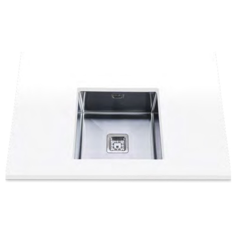 Edesa Makalu BE 40x40 1C R-10 Fregadero empotrado Plaza Acero inoxidable