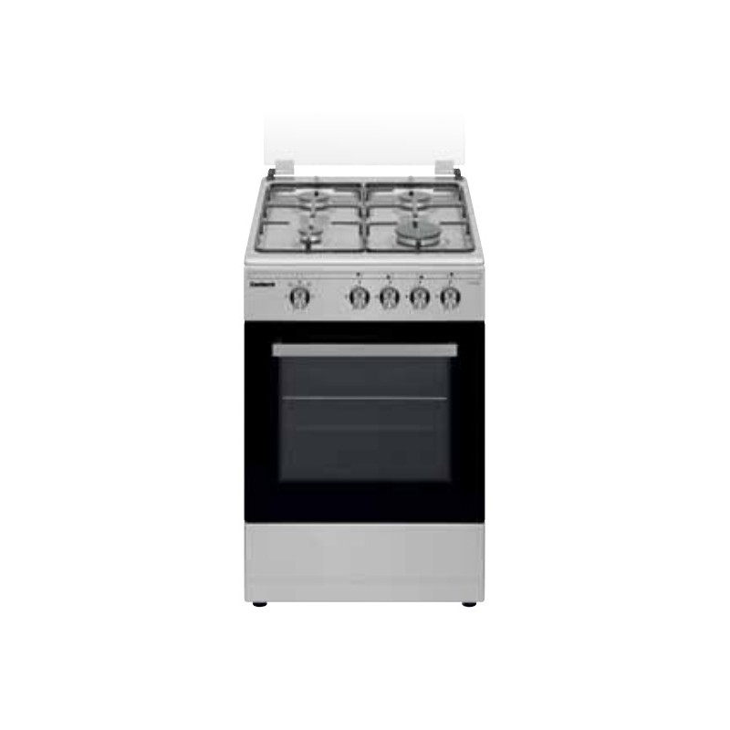 Corbero CCSF45020BX cocina Cocina independiente Encimera de gas Negro, Acero inoxidable