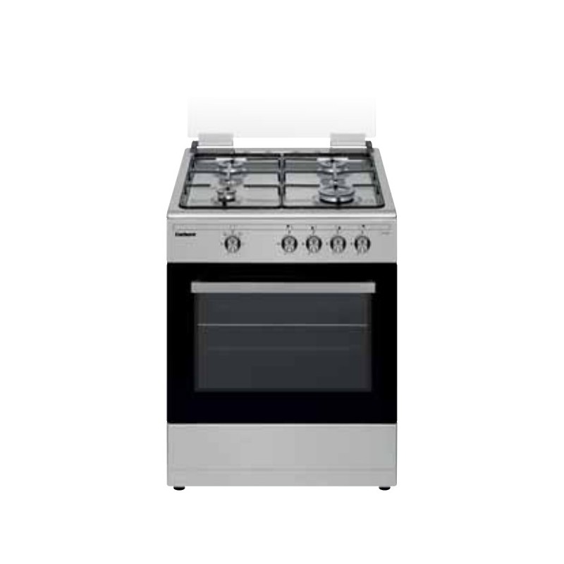 Corbero CCSF60420BX cocina Cocina independiente Encimera de gas Negro, Acero inoxidable