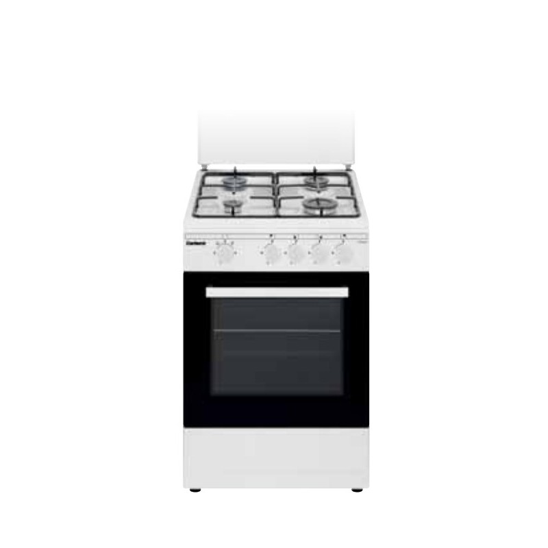 Corbero CCSF45020NW cocina Cocina independiente Encimera de gas Negro, Blanco