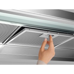 AEG DPE4941M Semintegrada (extraíble) Gris, Acero inoxidable 600 m³ h