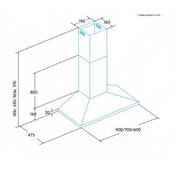 Edesa ECP-7411 X De pared Acero inoxidable 420 m³ h