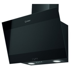 Indesit IHVP 6.6 LM K campana De pared Negro 647 m³ h