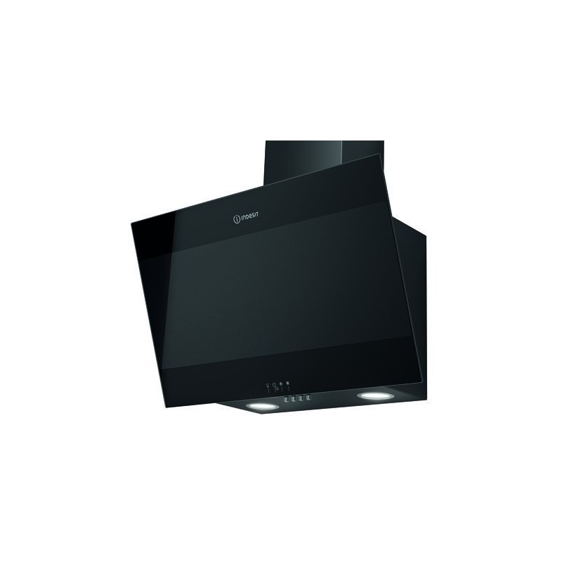 Indesit IHVP 6.6 LM K campana De pared Negro 647 m³ h