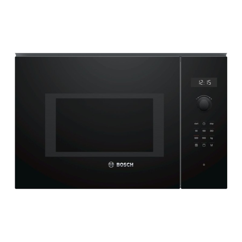 Bosch Serie 6 BEL554MB0 microondas Negro, Acero inoxidable Microondas combinado Integrado 25 L 900 W
