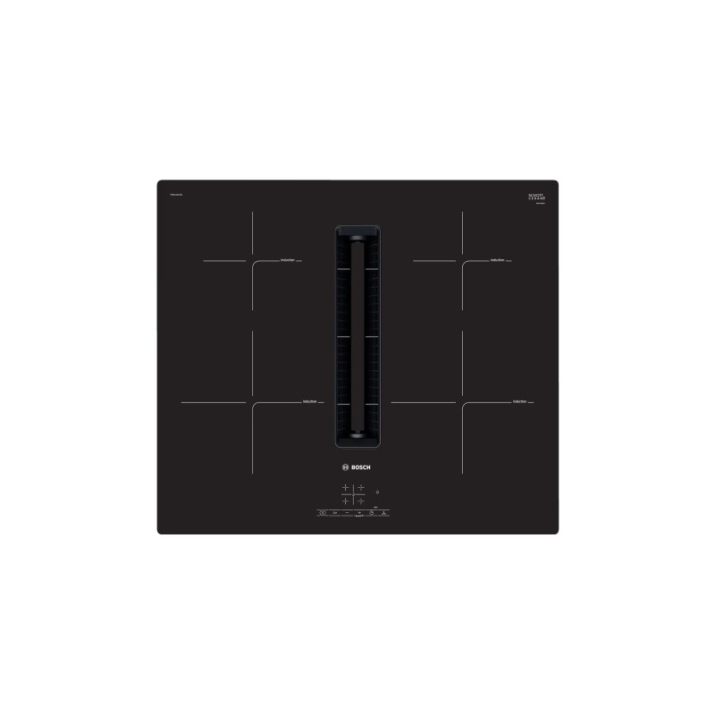 Bosch Serie 4 PIE611B15E hobs Negro Integrado 59.2 cm Con placa de inducción 4 zona(s) Campana integrada