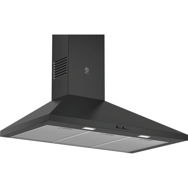 Balay 3BC696MN campana De pared Negro 600 m³ h