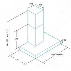 Edesa ECB-6411 X De pared Acero inoxidable 400 m³ h