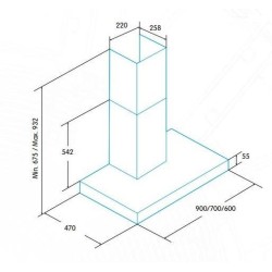 Edesa ECB-9411 X De pared Acero inoxidable 400 m³ h