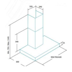 Edesa ECB-9611 X De pared Acero inoxidable 645 m³ h