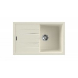Nodor NorGranite 78.50 1B 1D BG Lavabo sobre-encimera Rectangular Granito